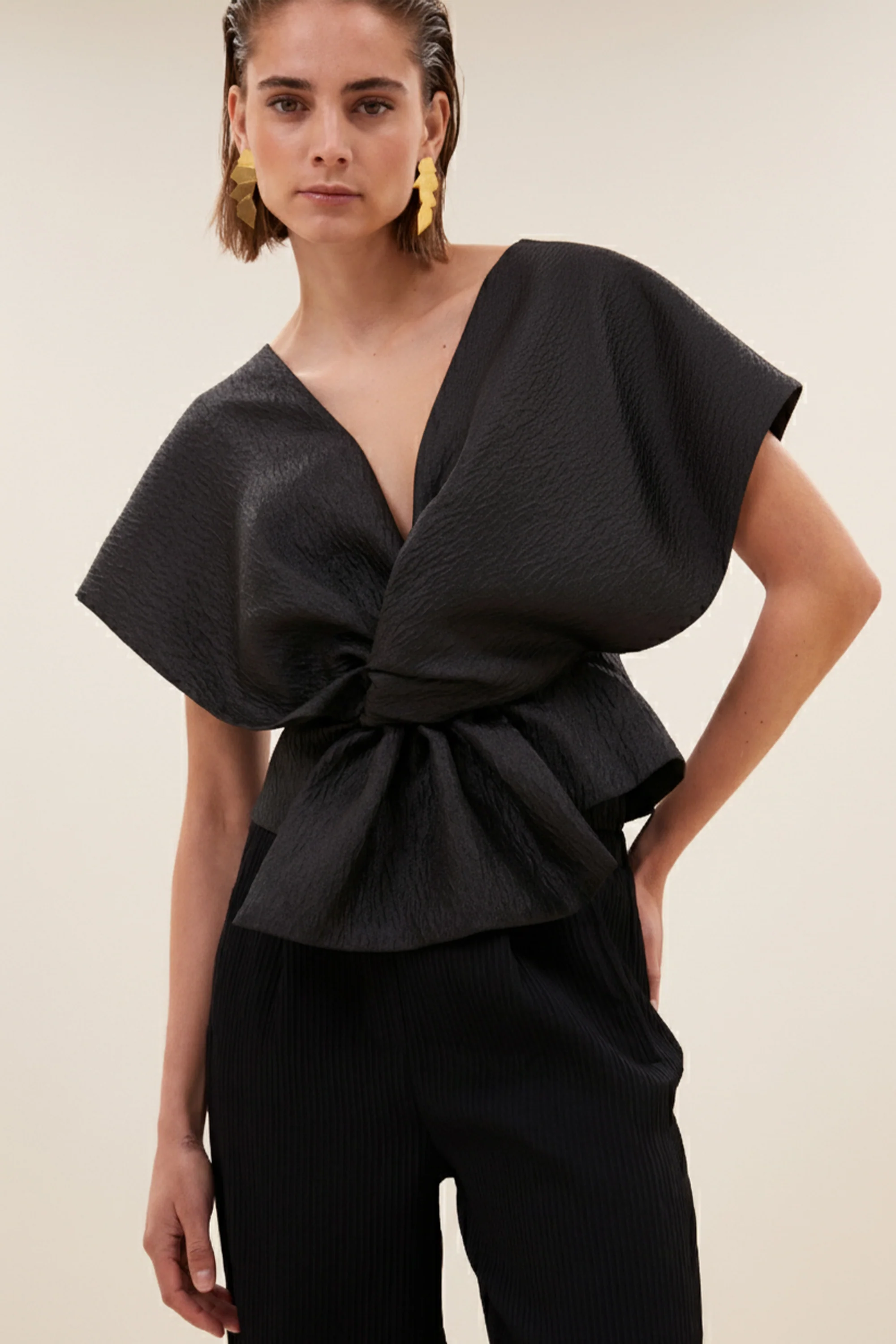 simone bubble top | jet black - Image 3