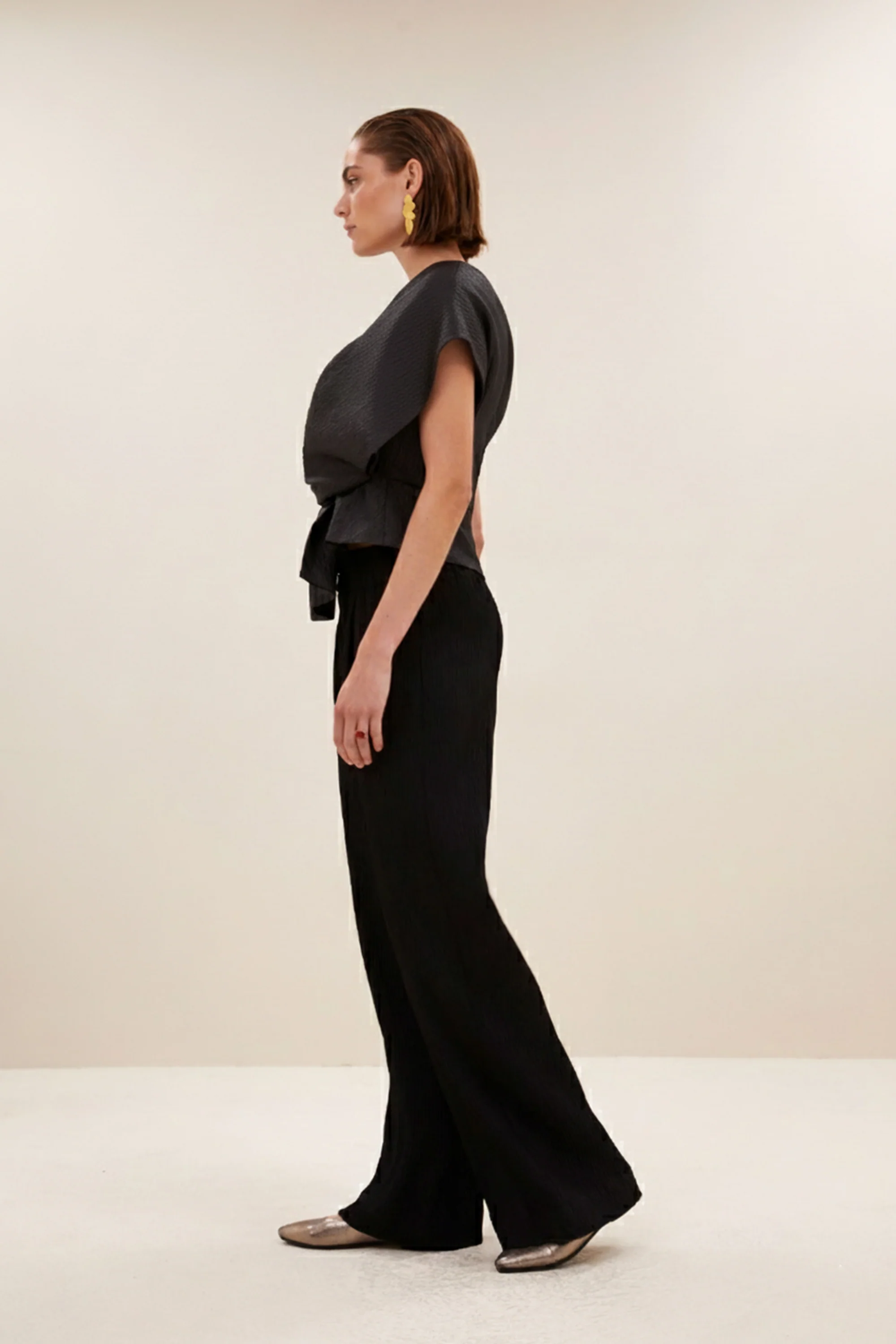 simone bubble top | jet black - Image 4