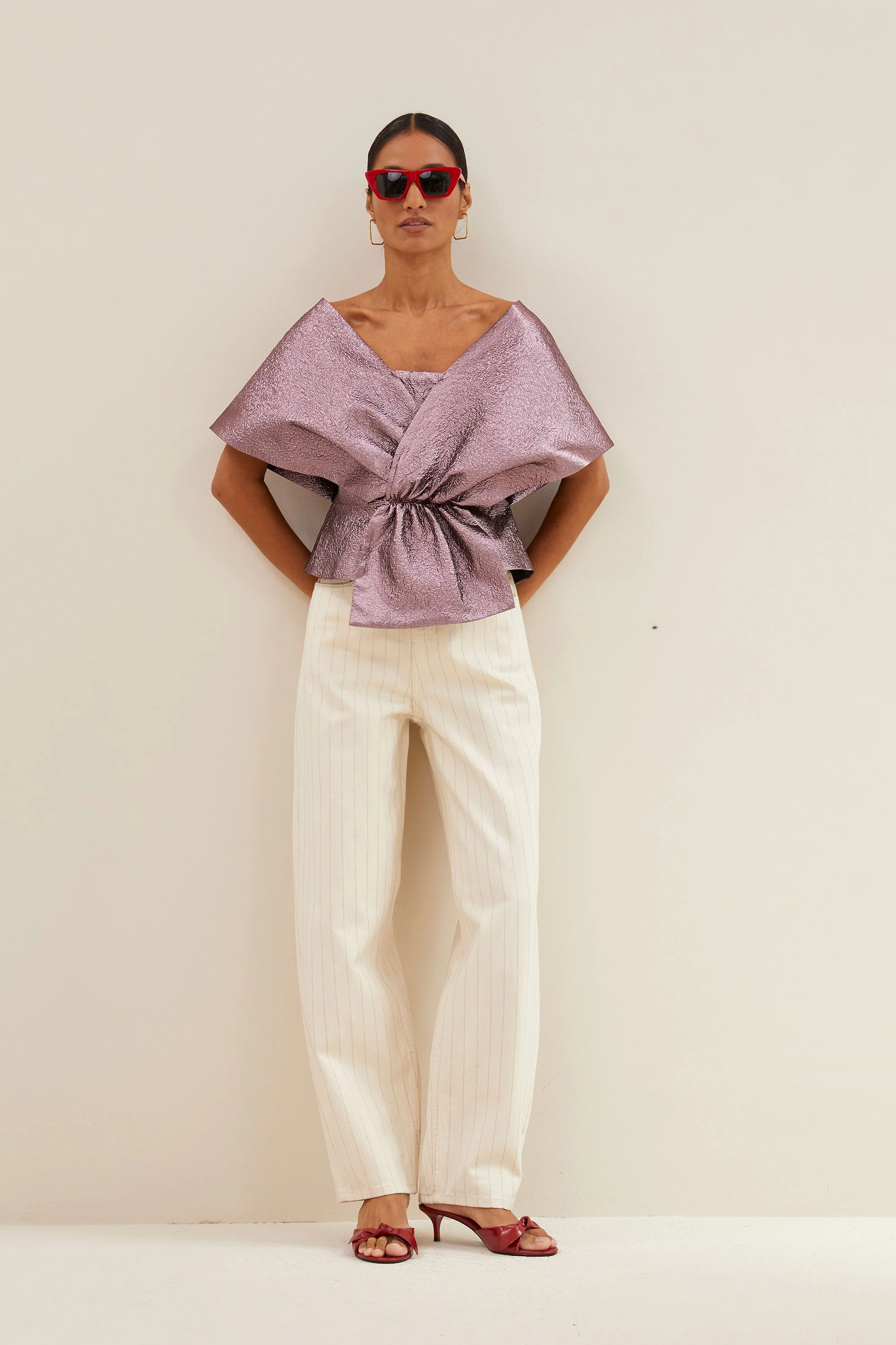 simone metallic top | dusty lilac - Image 6