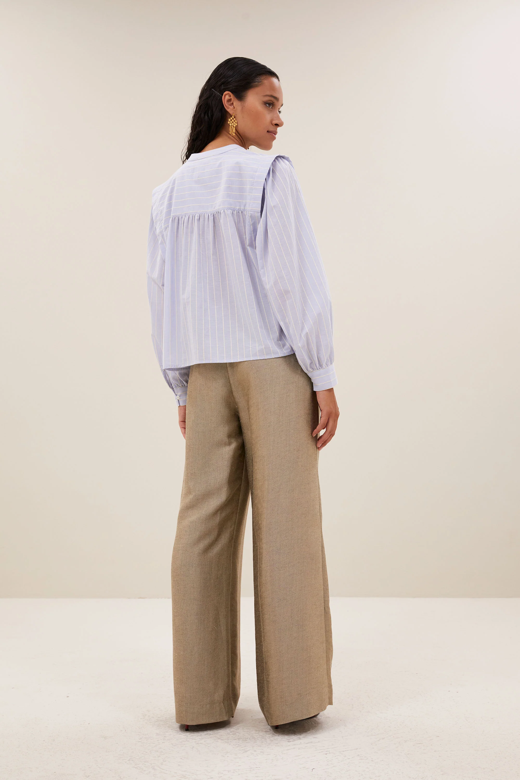 soof stripe blouse | sintra blue stripe - Image 3