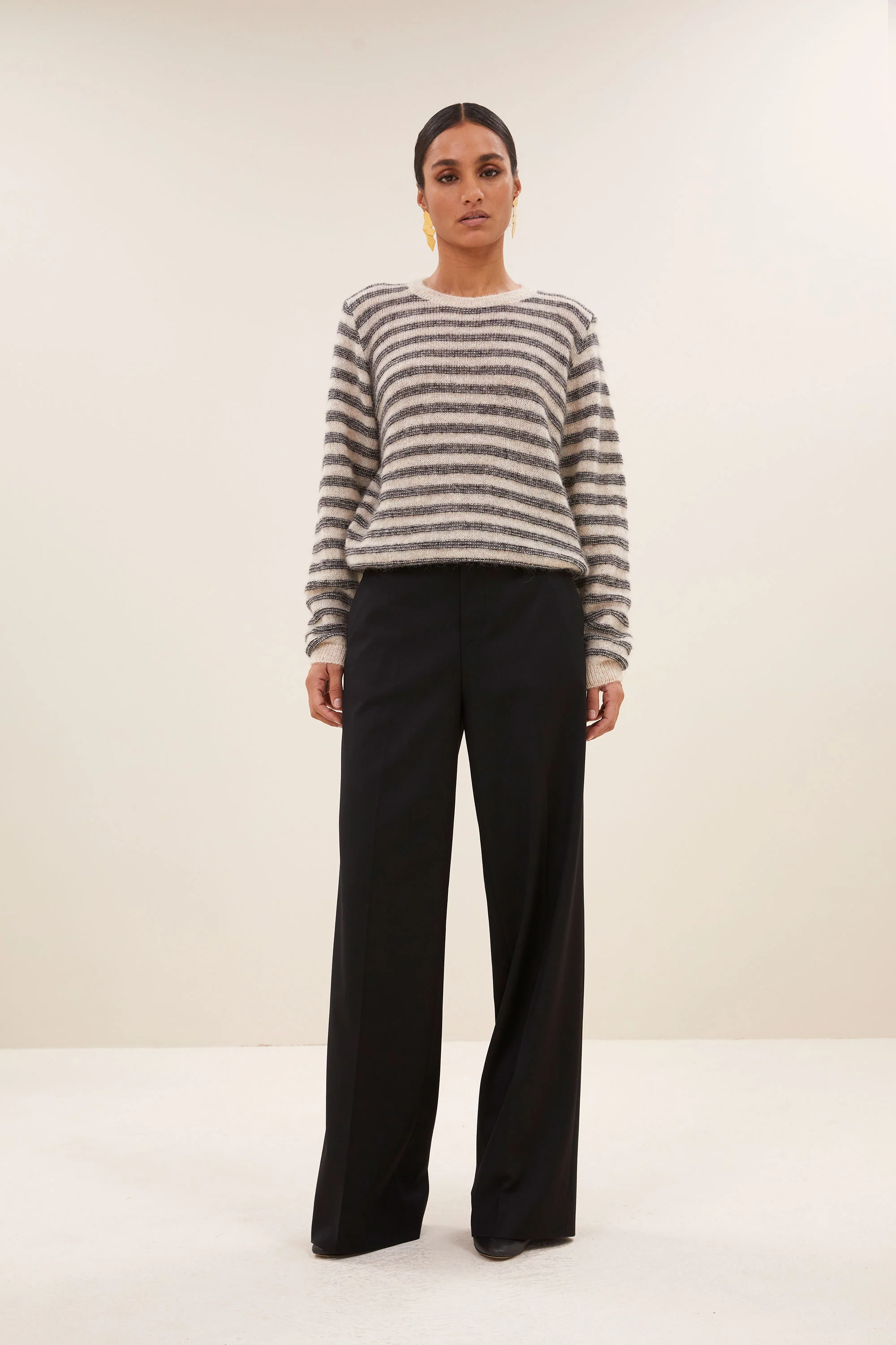 spila stripe pullover | sand mill stripe - Image 3