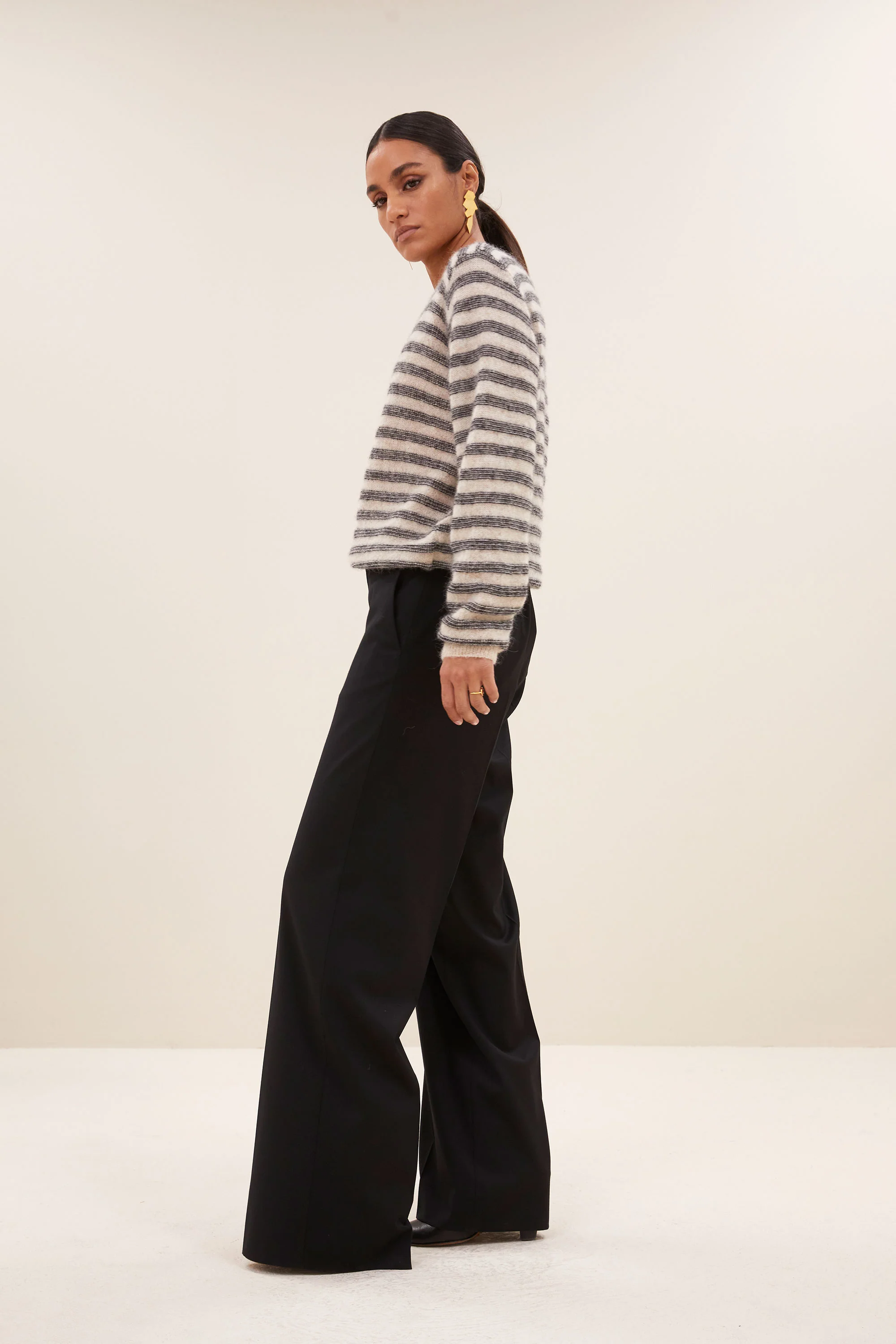 spila stripe pullover | sand mill stripe - Image 4