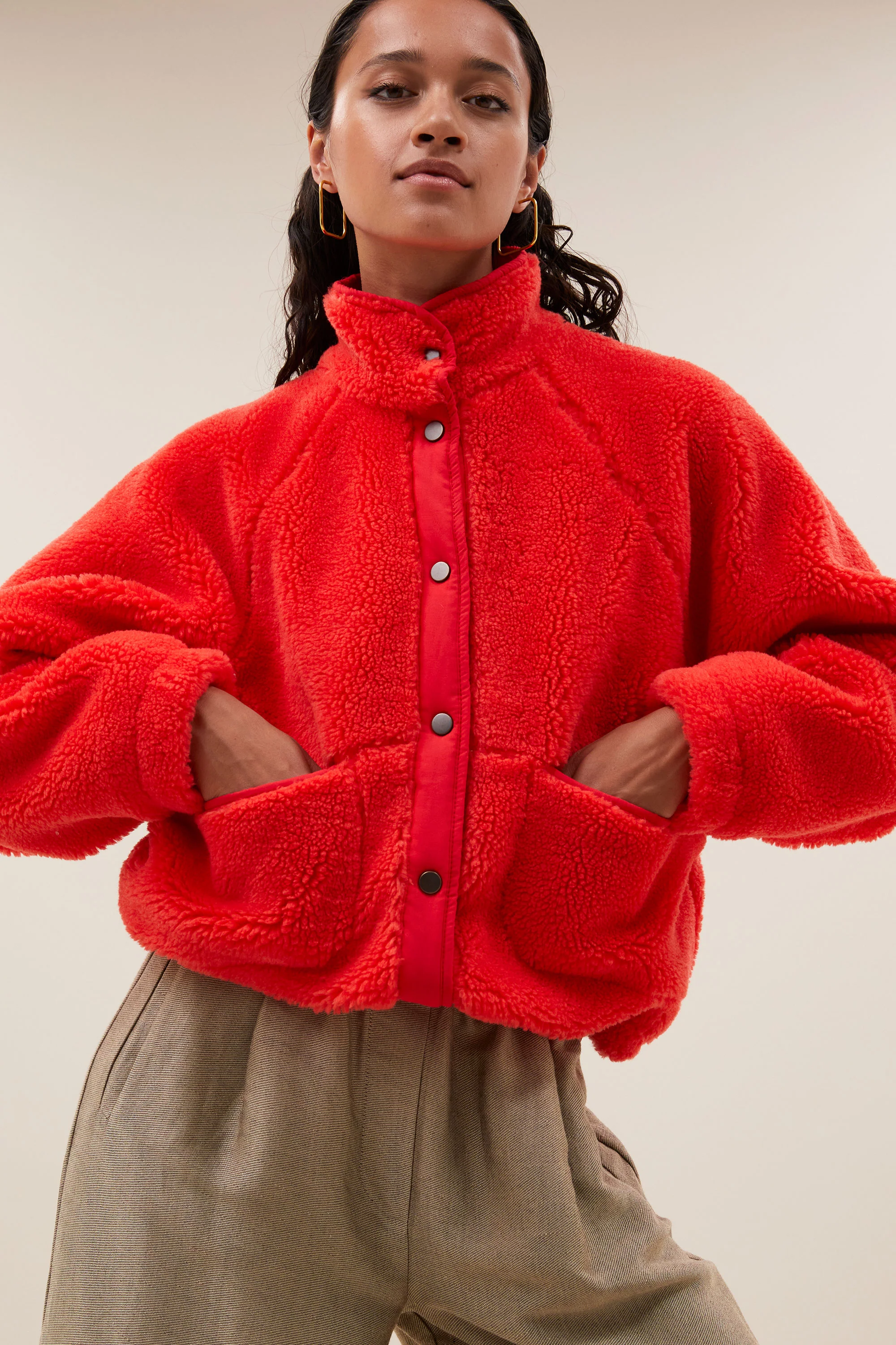steve jacket | poppy red - Image 5