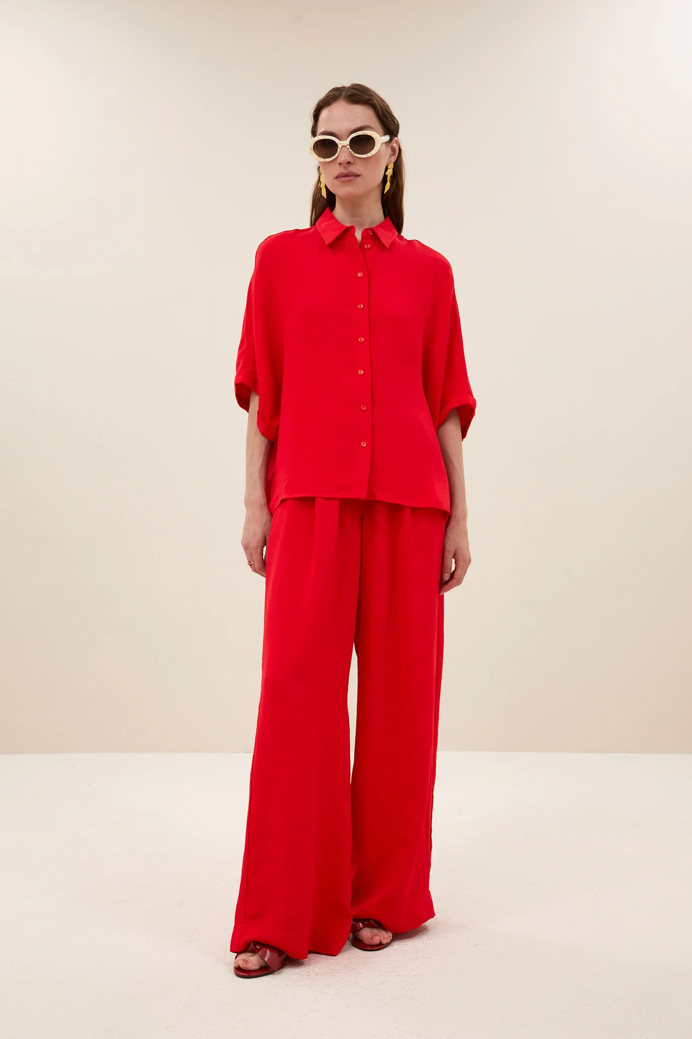 sunny satin stripe blouse | lollipop - Image 4