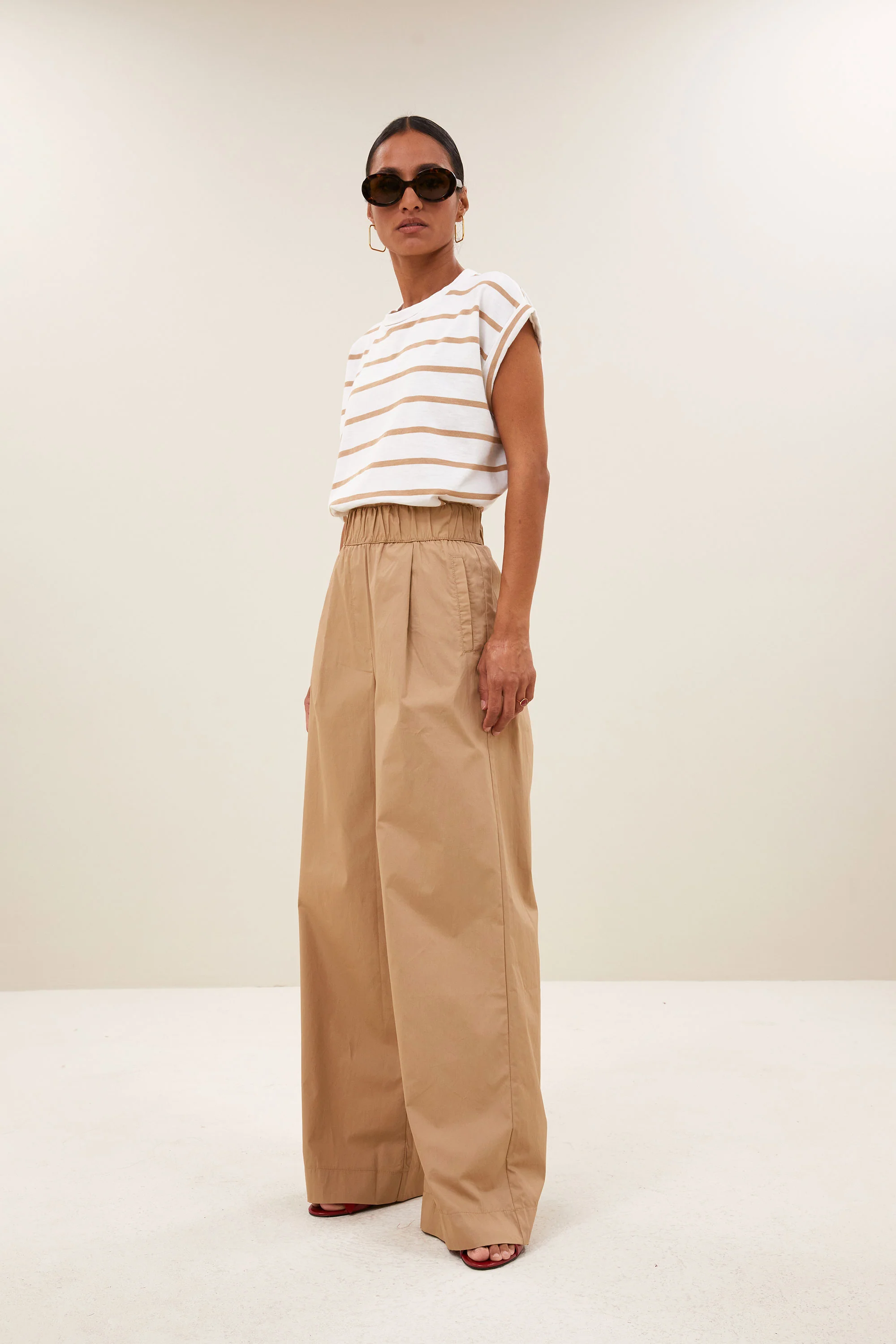 tobi heavy flame stripe top | desert stripe - Image 3