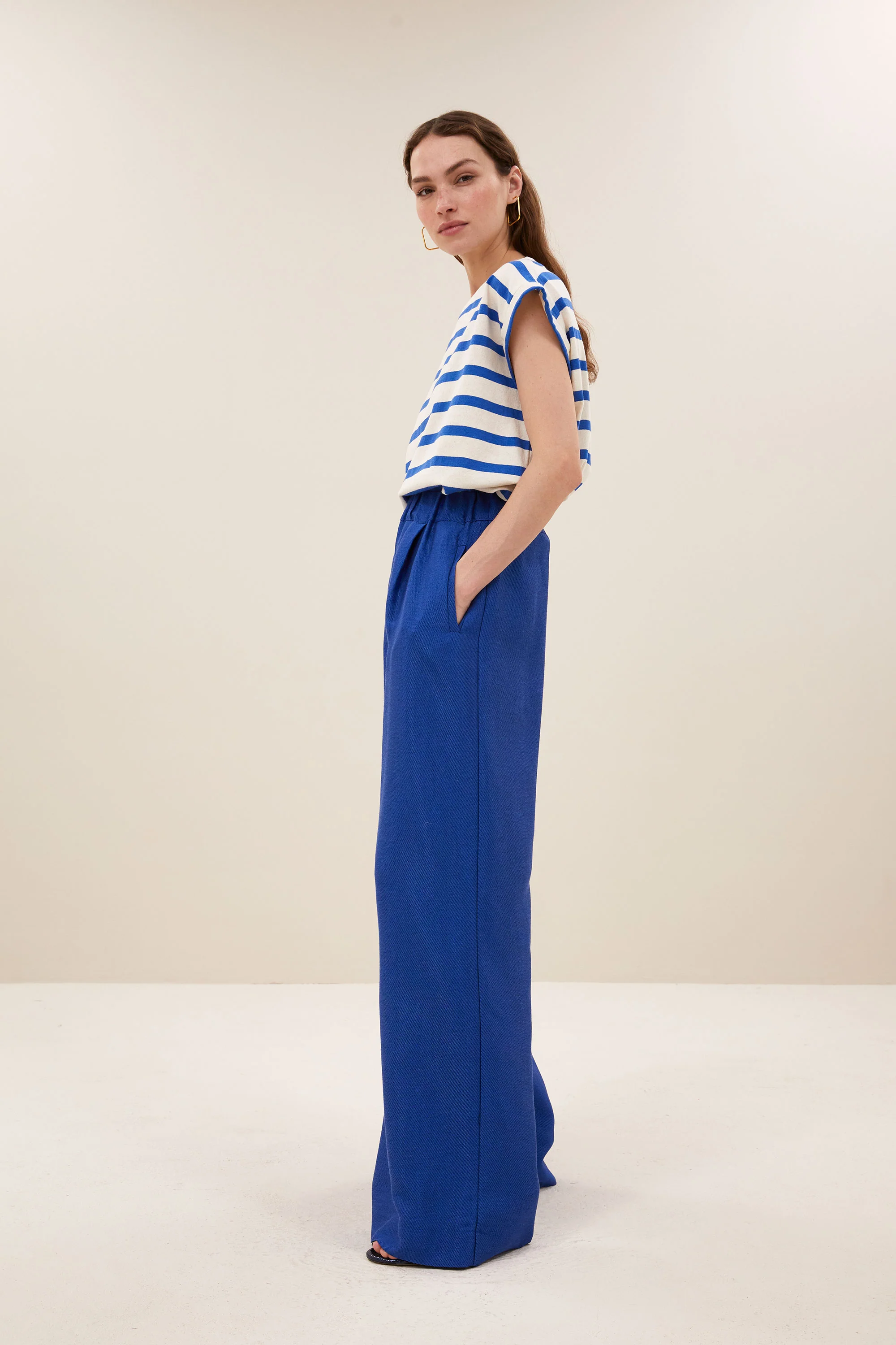 tobi stripe top | azul blue stripe - Image 3