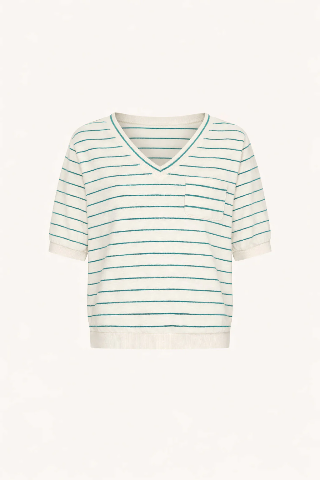 tyler slub stripe top | green lake stripe - Image 6