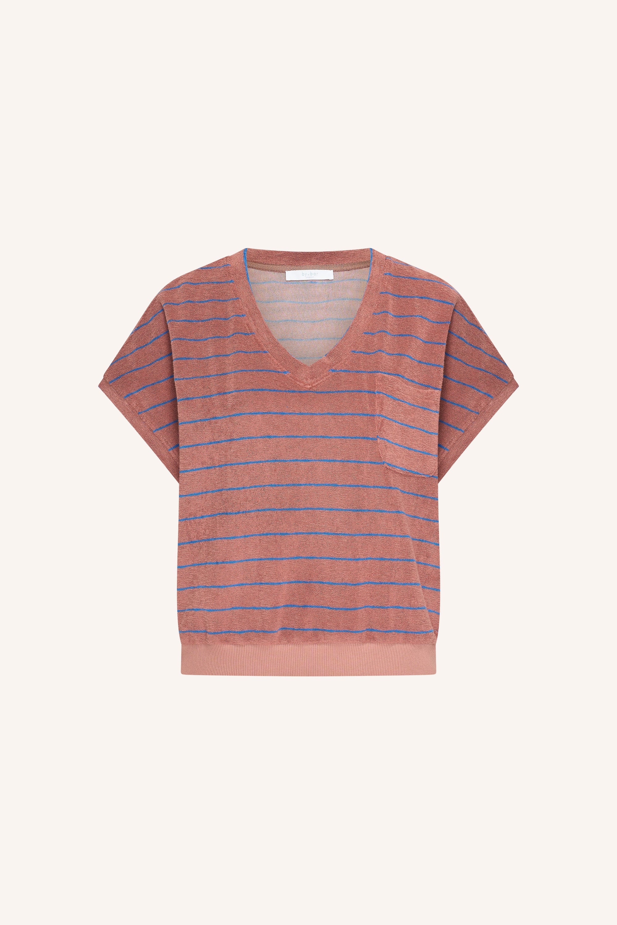 tyler slub stripe top | withered rose stripe - Image 5