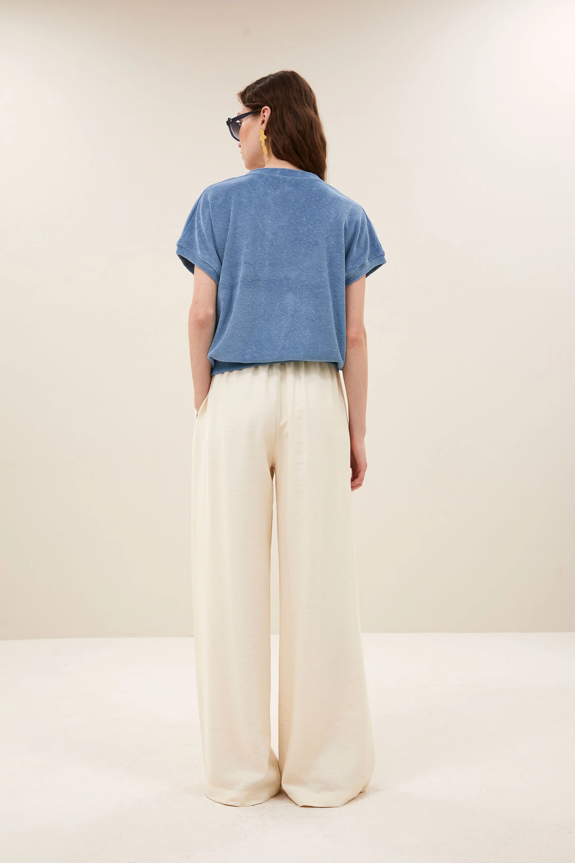 tyler slub top | blue stone - Image 4