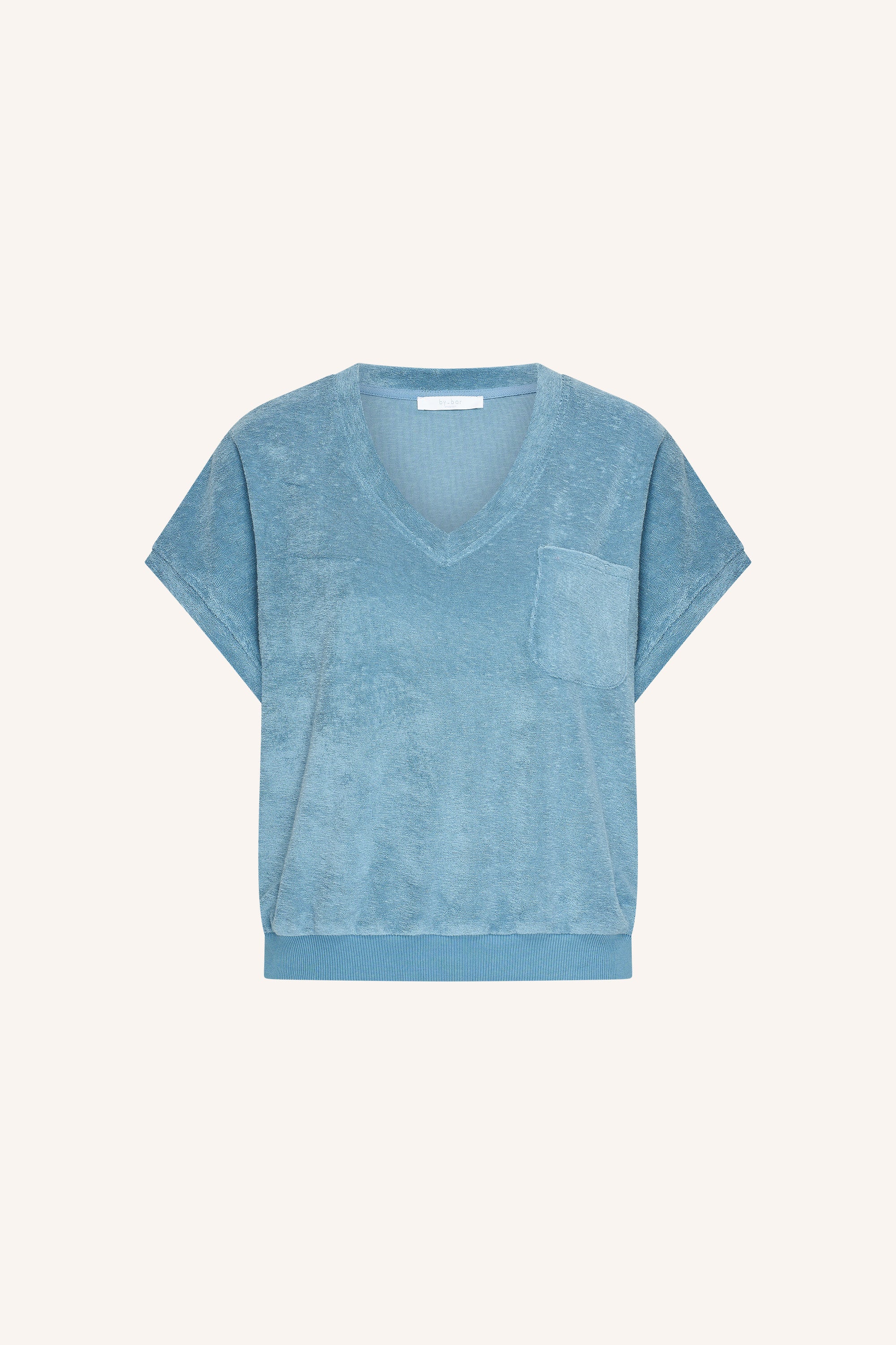 tyler slub top | blue stone - Image 5