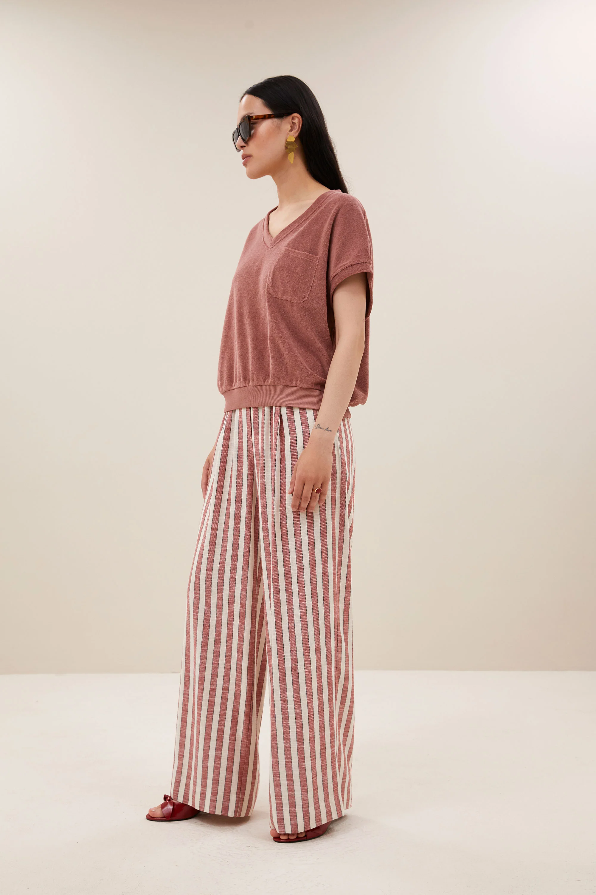 tyler slub top | withered rose - Image 3