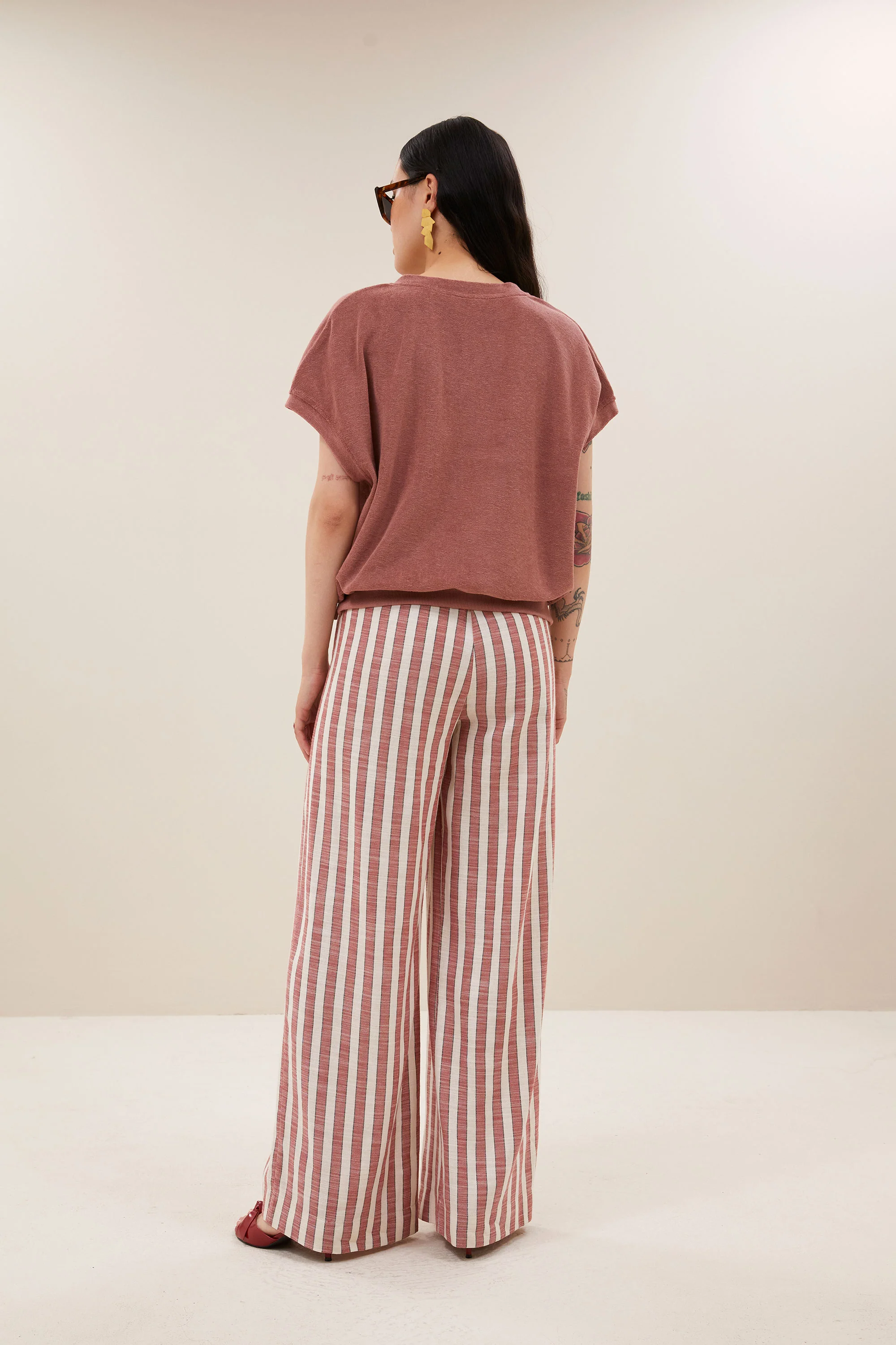 tyler slub top | withered rose - Image 4