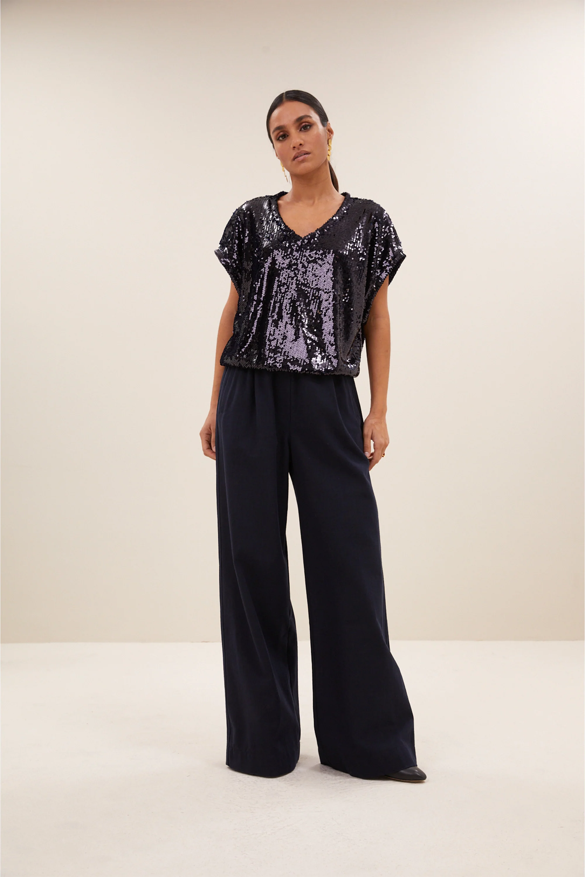 tyler sparkle top | midnight - Image 3