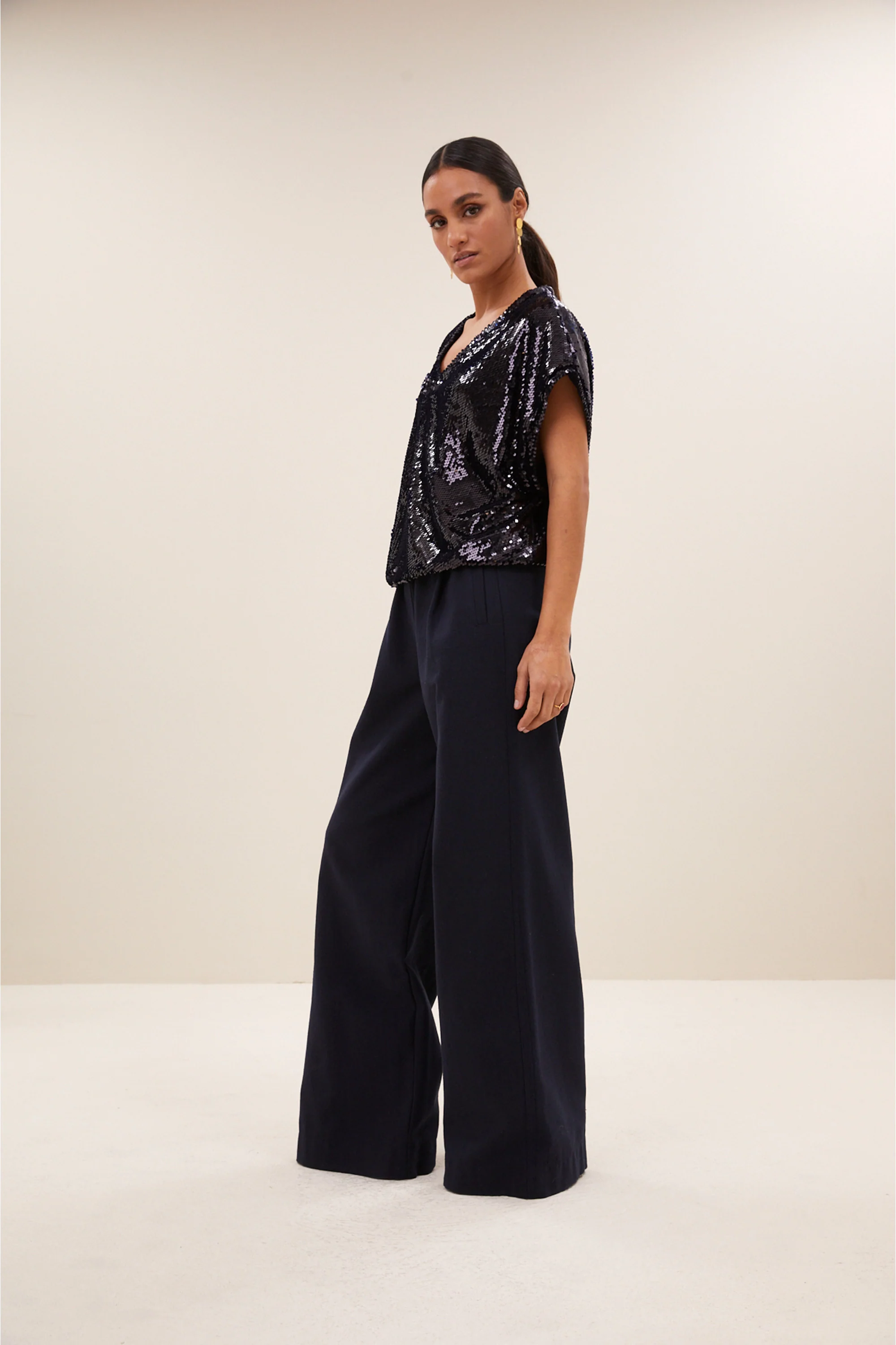 tyler sparkle top | midnight - Image 4