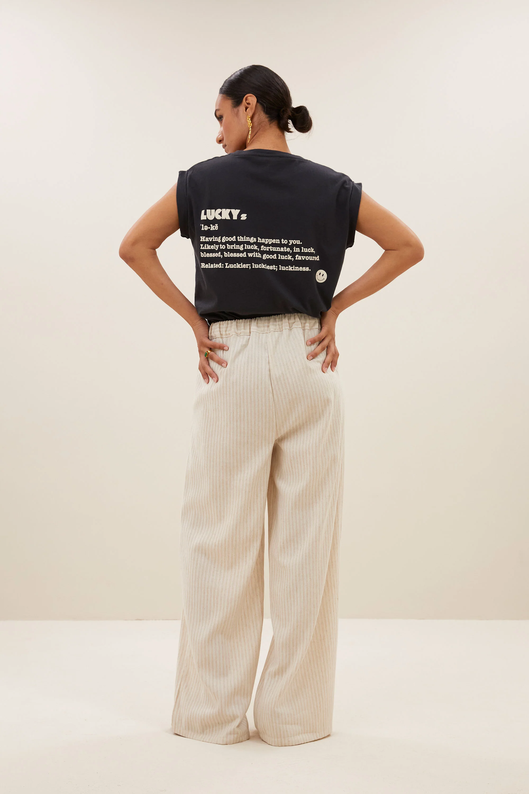 uma pants | sand stripe - Image 3