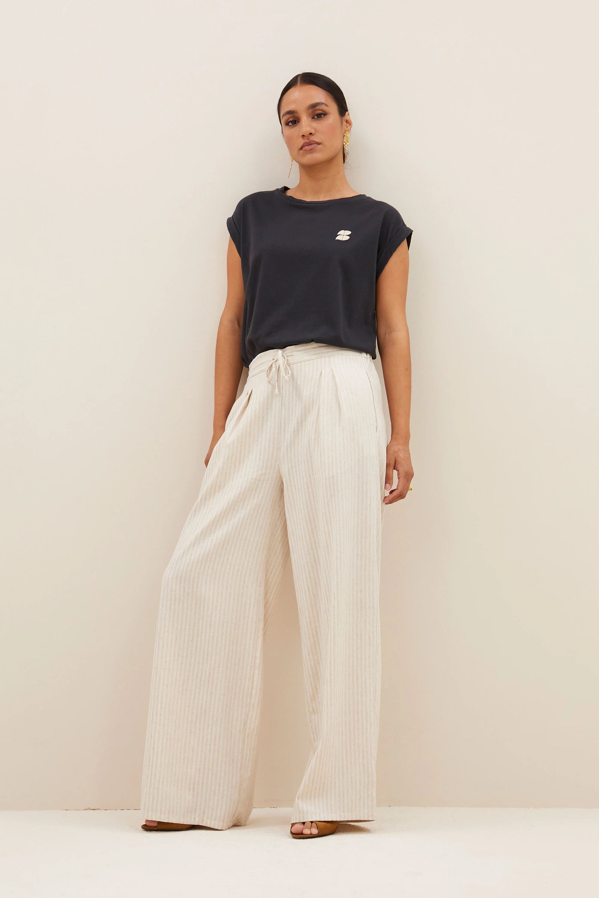 uma pants | sand stripe - Image 4
