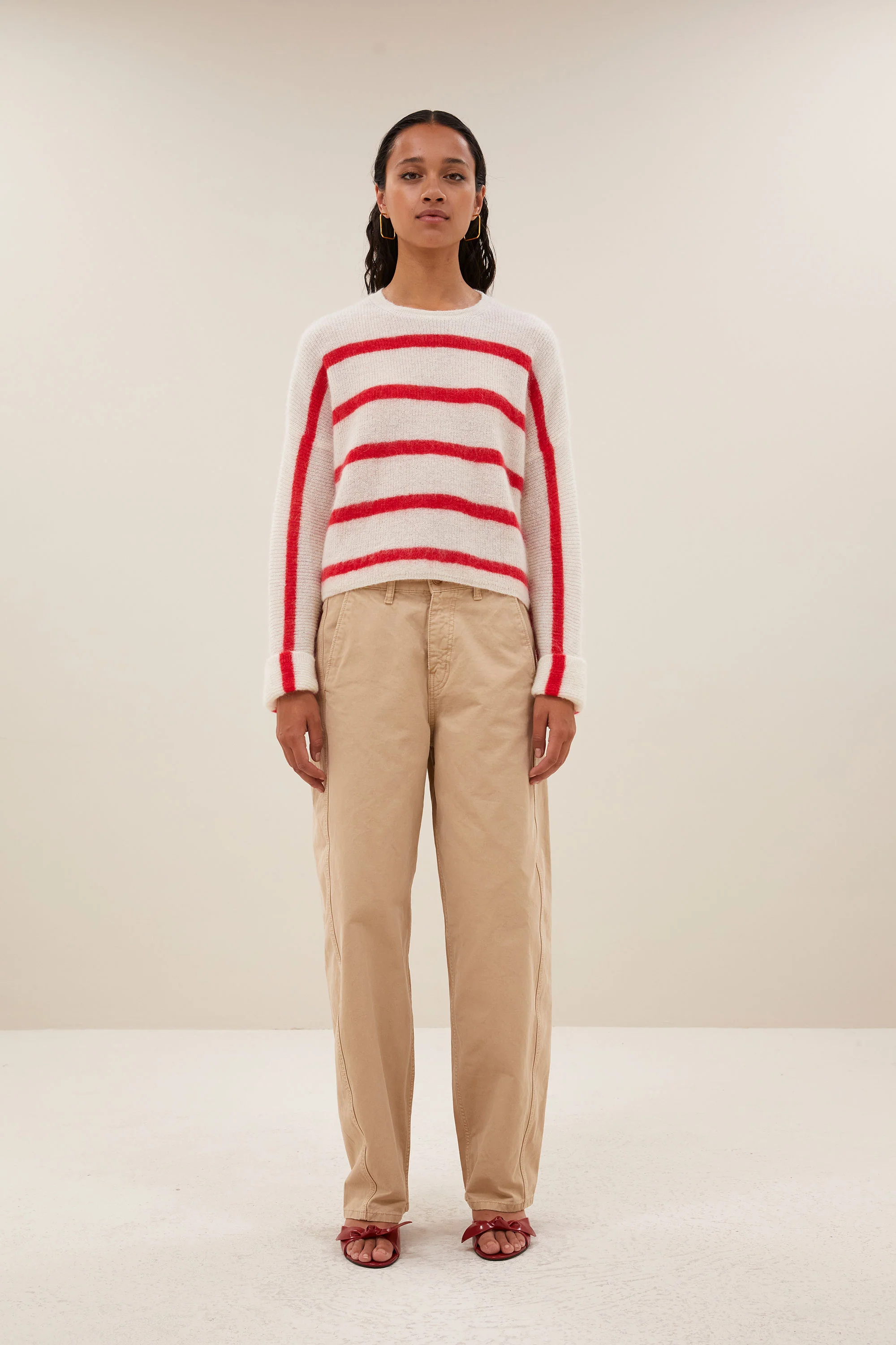 vide stripe pullover | lollipop stripe - Image 3