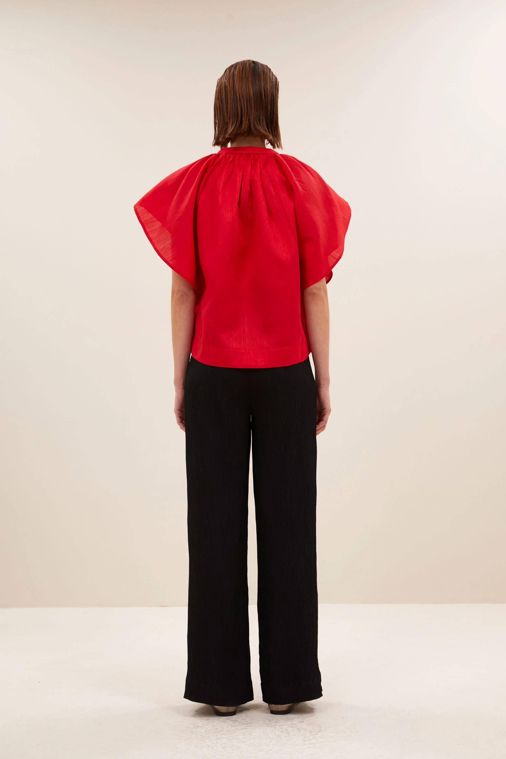 vina festive blouse | lipstick - Image 5
