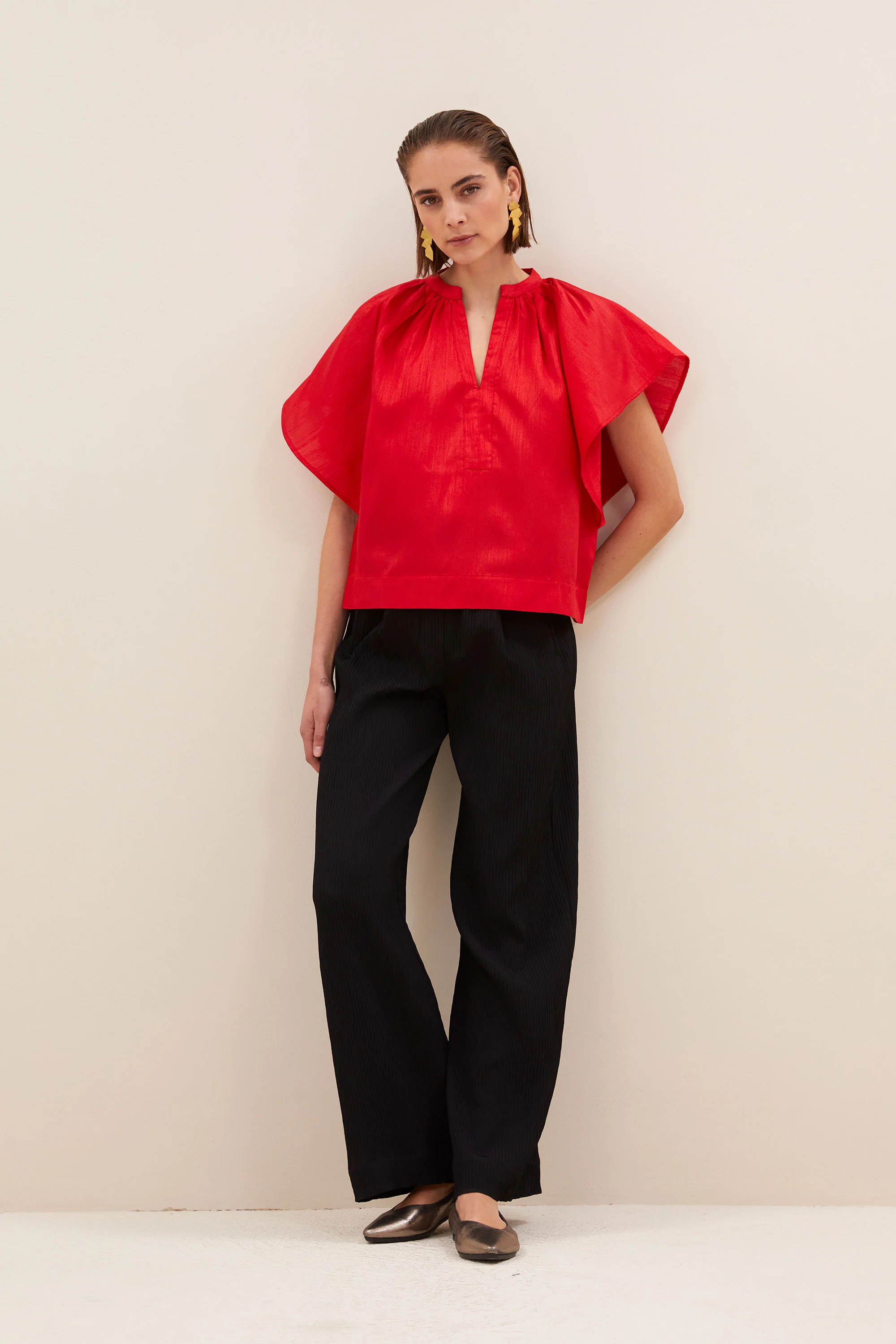 vina festive blouse | lipstick - Image 6
