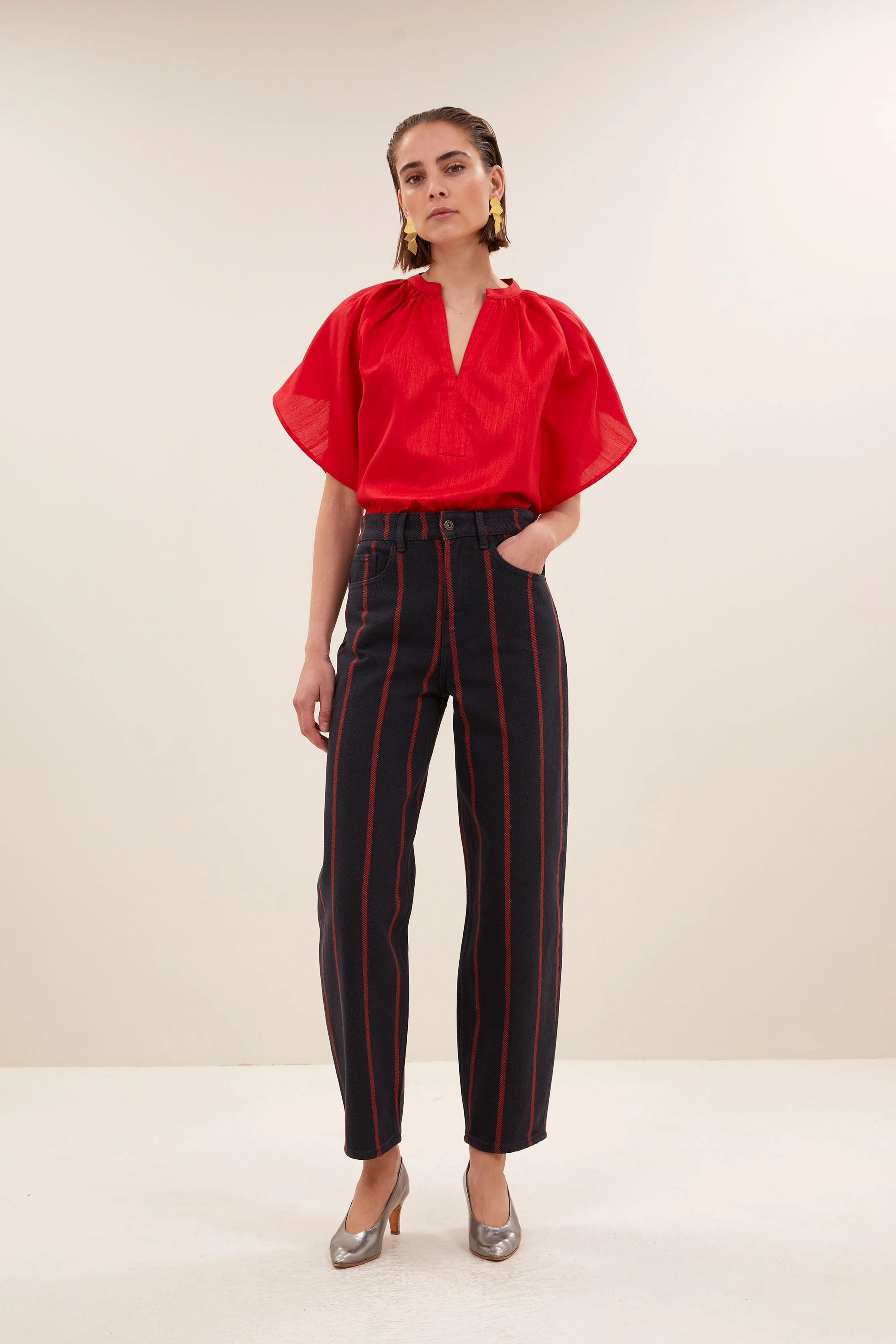 vina festive blouse | lipstick - Image 7