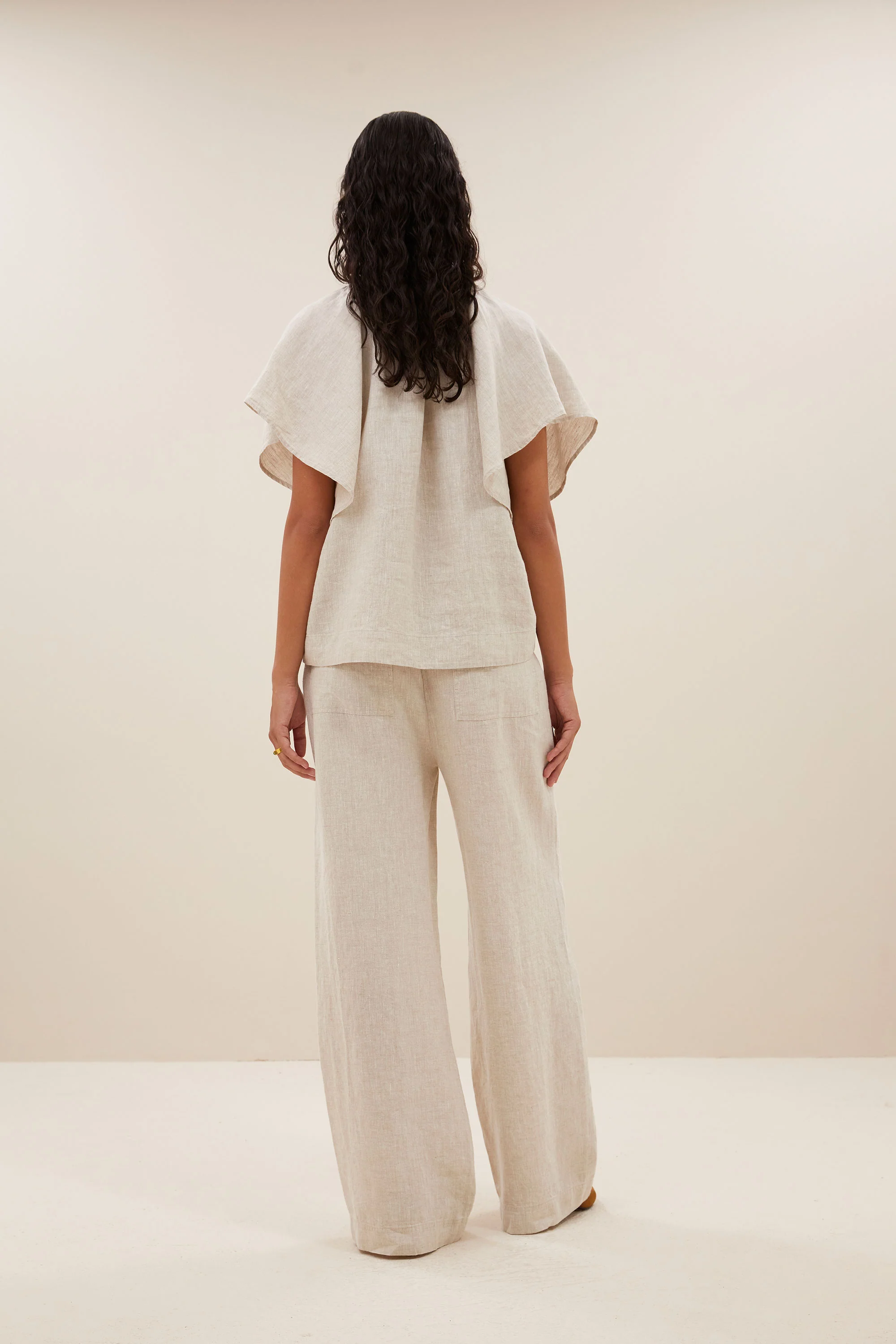 vina linen blouse | linen - Image 3