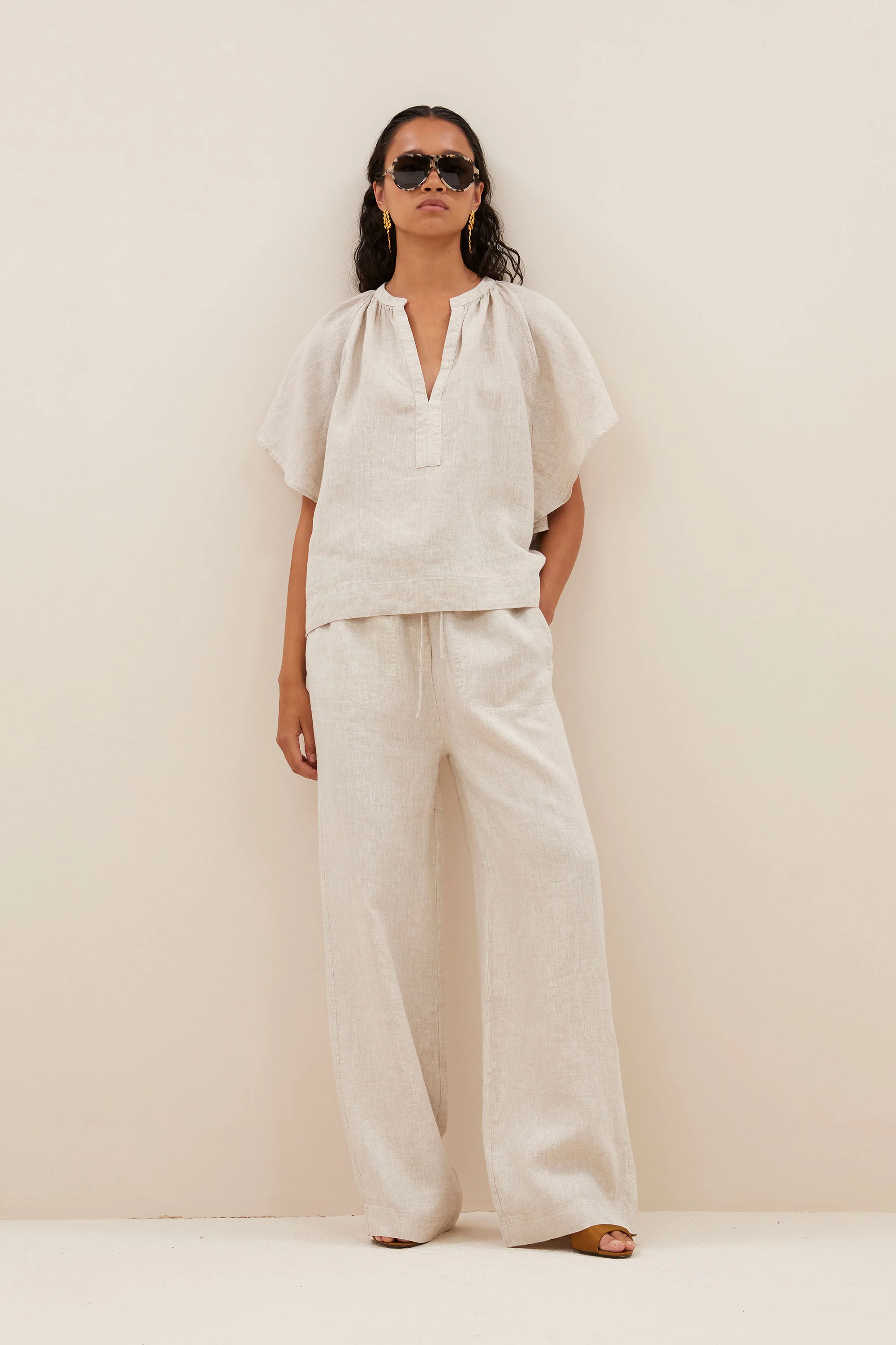 vina linen blouse | linen - Image 4