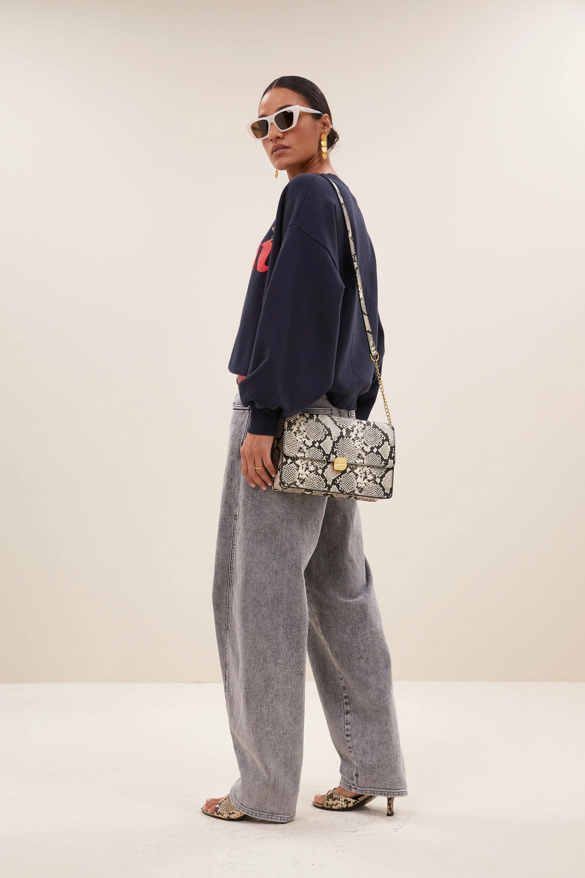 violet snake bag | snake print - Image 6