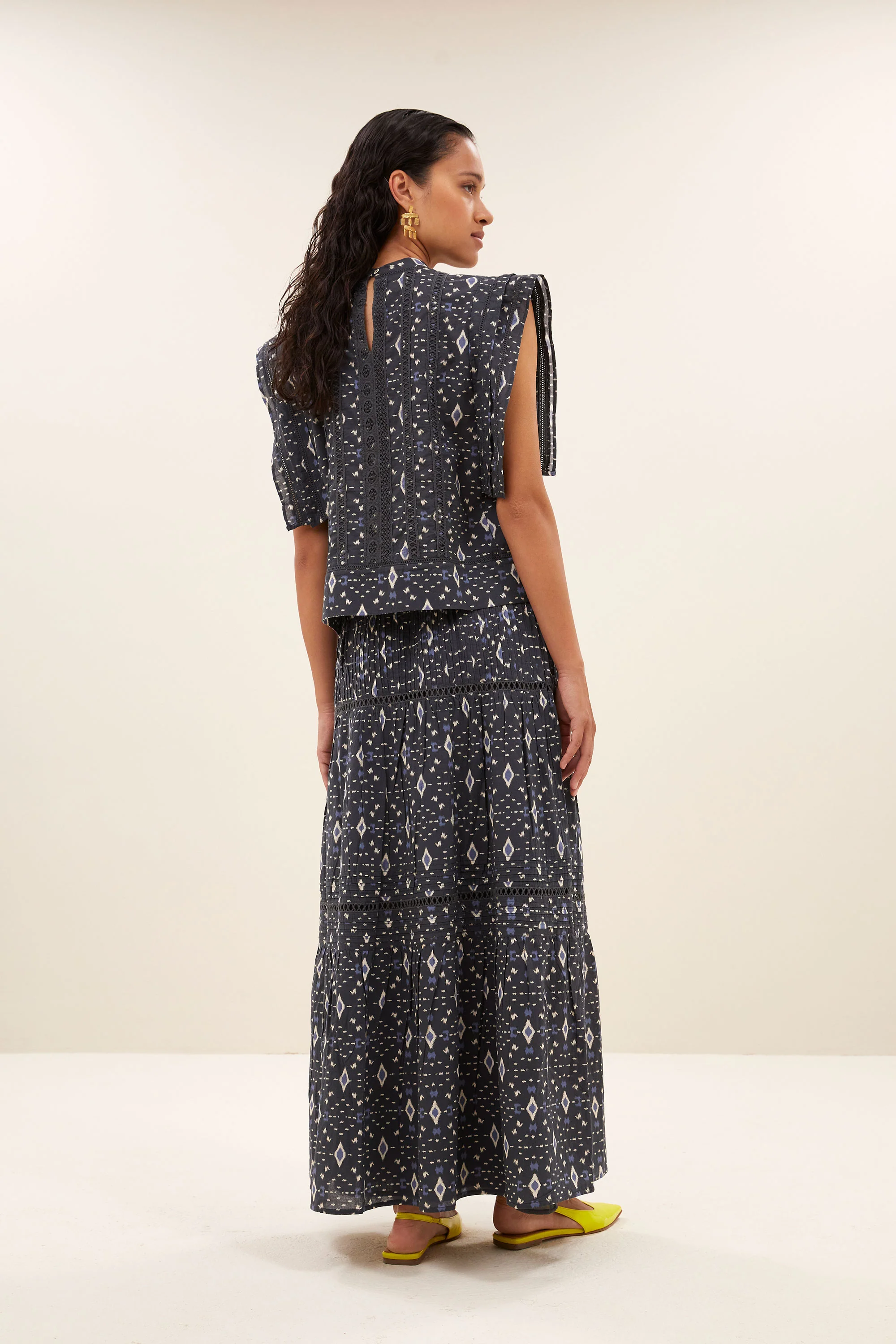 xena midnight ikat skirt | midnight ikat - Image 3