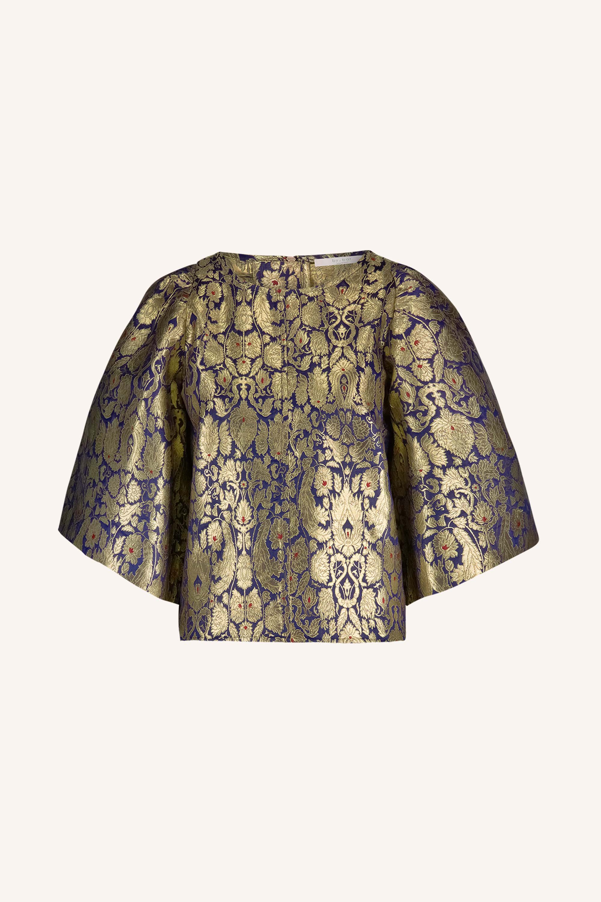 zasu festive blouse | gold - Image 7