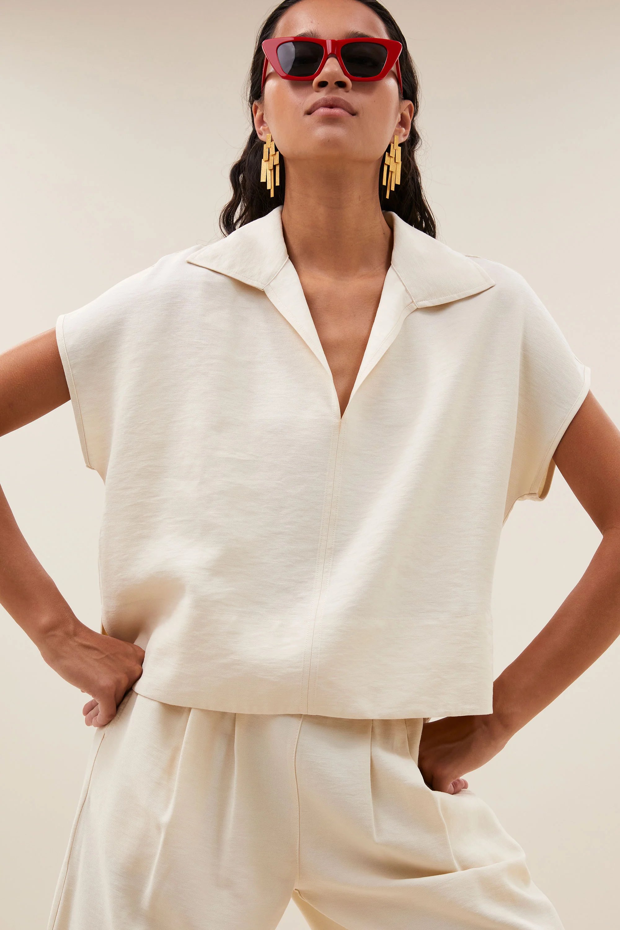 zia blouse | cream - Image 2